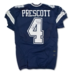 Dak Prescott 11/24/16 Dallas Cowboys Game Used & Signed Rookie Jersey - 2 TDs! Photo Match (RGU)