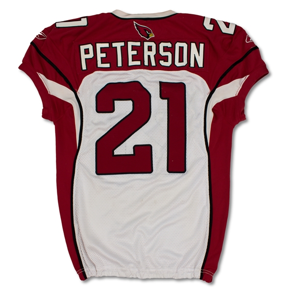 Patrick Peterson 10/9/2011 Arizona Cardinals Game Used Rookie Jersey - Photo Matched, Unwashed (NFL Auctions)