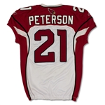 Patrick Peterson 10/9/2011 Arizona Cardinals Game Used Rookie Jersey - Photo Matched, Unwashed (NFL Auctions)