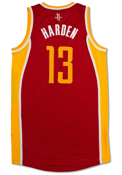 James Harden 2013-14 Houston Rockets Game Used Road Jersey (Miedema LOA)