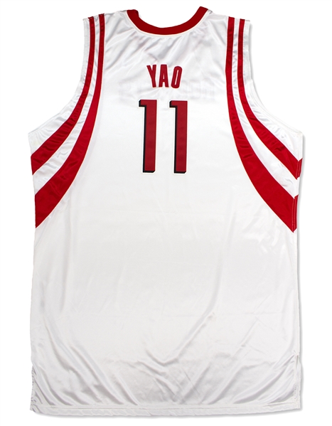 Yao Ming 2004-05 Houston Rockets Game Used Home Jersey (Miedema LOA)