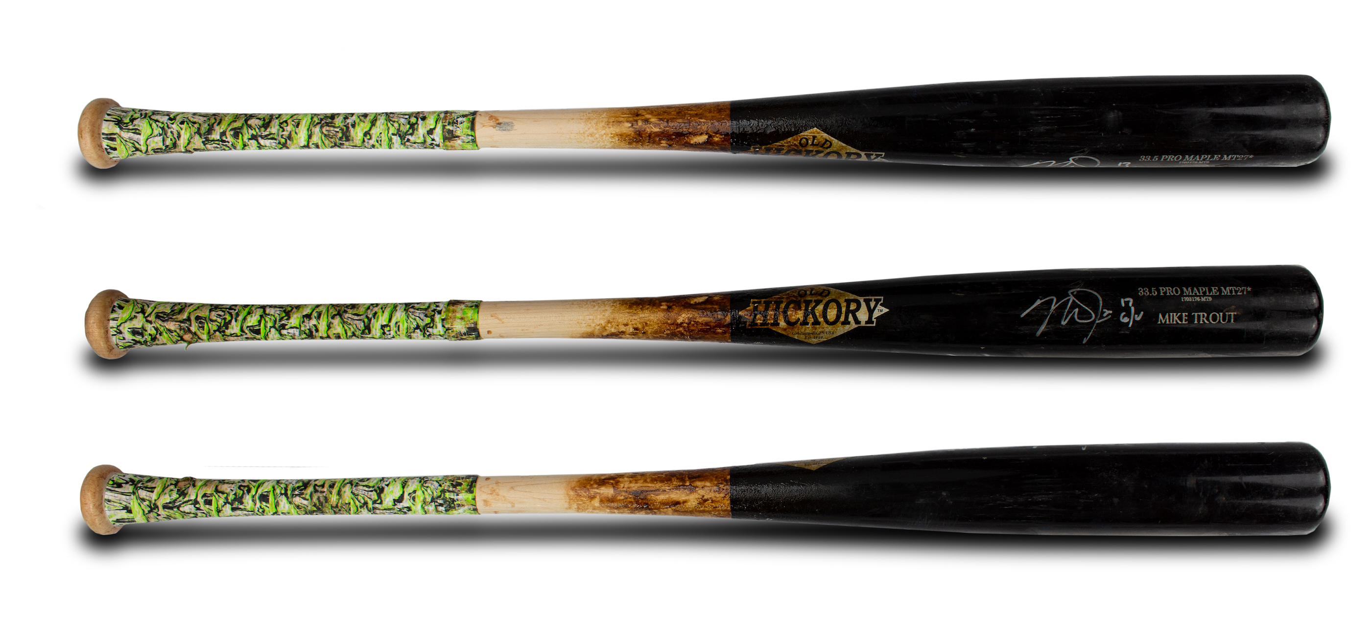 old hickory mike trout mt27 maple bat