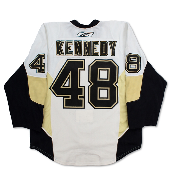 Tyler Kennedy 2009 Pittsburgh Penguins Game Used Playoff Jersey (Penguins LOA)