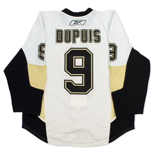Pascal Dupuis 2009-10 Pittsburgh Penguins Game Used Road Jersey (Penguins LOA)