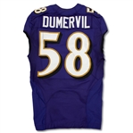 Elvis Dumervil 2013 Baltimore Ravens Game Used Jersey (NFL Auctions)