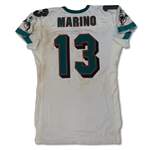 Dan Marino 8/4/1997 Miami Dolphins Game Used Road Jersey - Unwashed, Dirty (Fanatics/Marino COA)