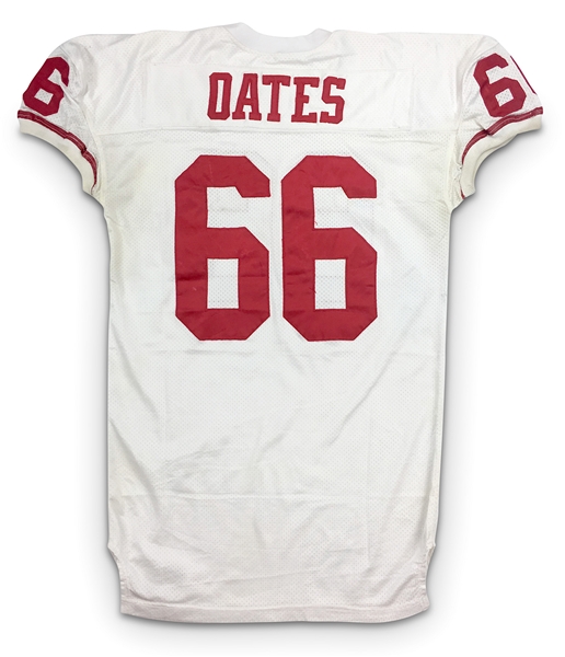 Bart Oates 1995 San Francicso 49ers Game Worn Road Jersey (49ers LOA)