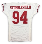 Dana Stubblefield 1995 San Francisco 49ers Game Worn Road Jersey - Excellent Provenance, Evident Use