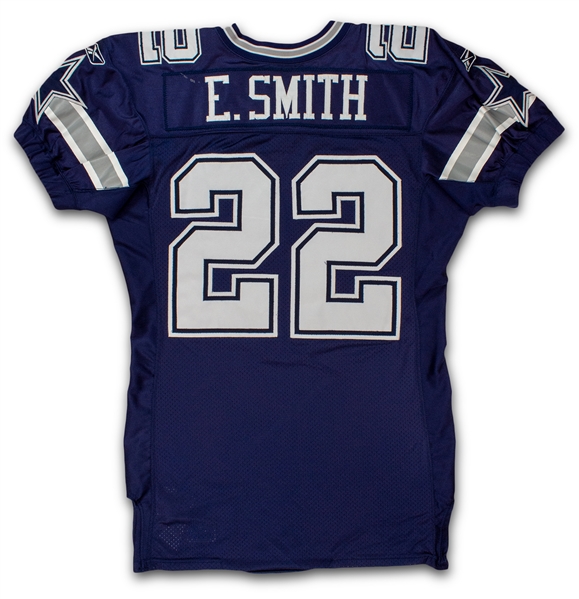 Emmitt Smith Photo Matched 2002 Dallas Cowboys Game Worn Jersey - 1 of 3 Known Matched Examples *RARE* (Resolution)