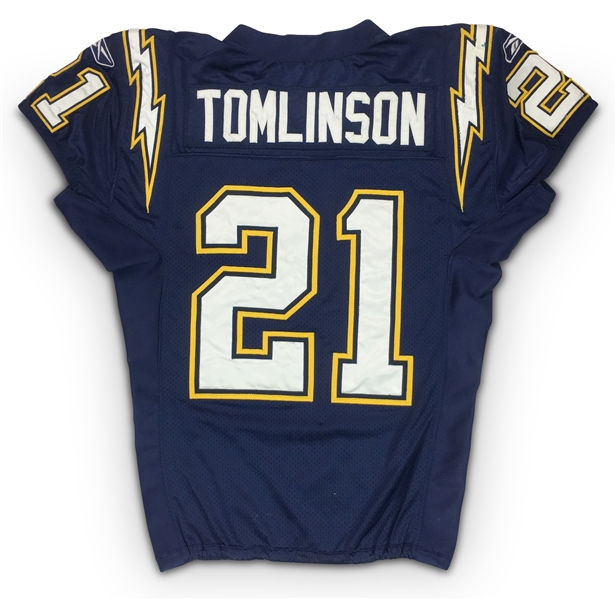 LaDainian Tomlinson Photo Matched 2005 San Diego Chargers Home Jersey - 2 Games, Touchdown! Rare Early Career Example (RGU)