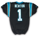 Cam Newton 2011 Signed Game Issued Carolina Panthers Home Rookie Jersey - NFL Auctions