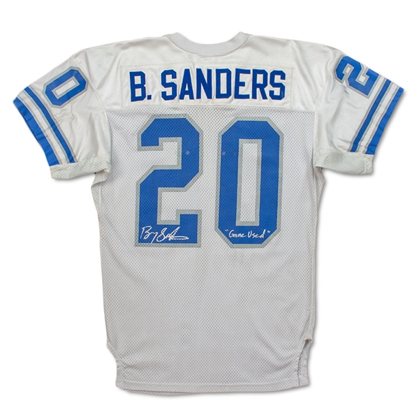 detroit lions game used jersey