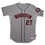 Jose Altuve 9/27/2014 Houston Astros Game Worn Road Jersey vs Mets (MLB Auth)