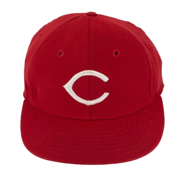 Pete Rose 1975 WORLD SERIES Game Worn, Signed & inscribed "1975 W.S." Cincinnati Reds Cap Given to Fan Following Game 7 (HA/JSA)