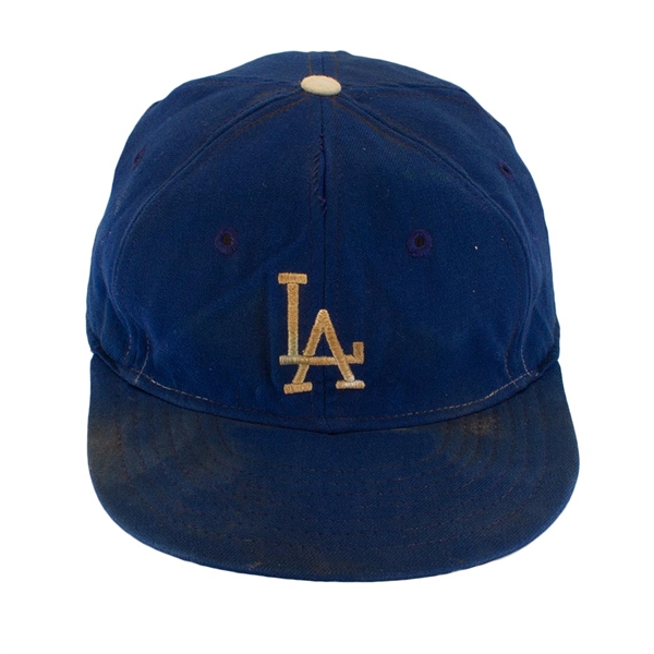 Don Drysdale Circa 1958 Los Angeles Dodgers Game Worn Baseball Cap (MEARS/Drysdale Family LOA)