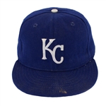 George Brett 1980s Game Worn Kansas City Royals Cap (PSA/DNA LOA)
