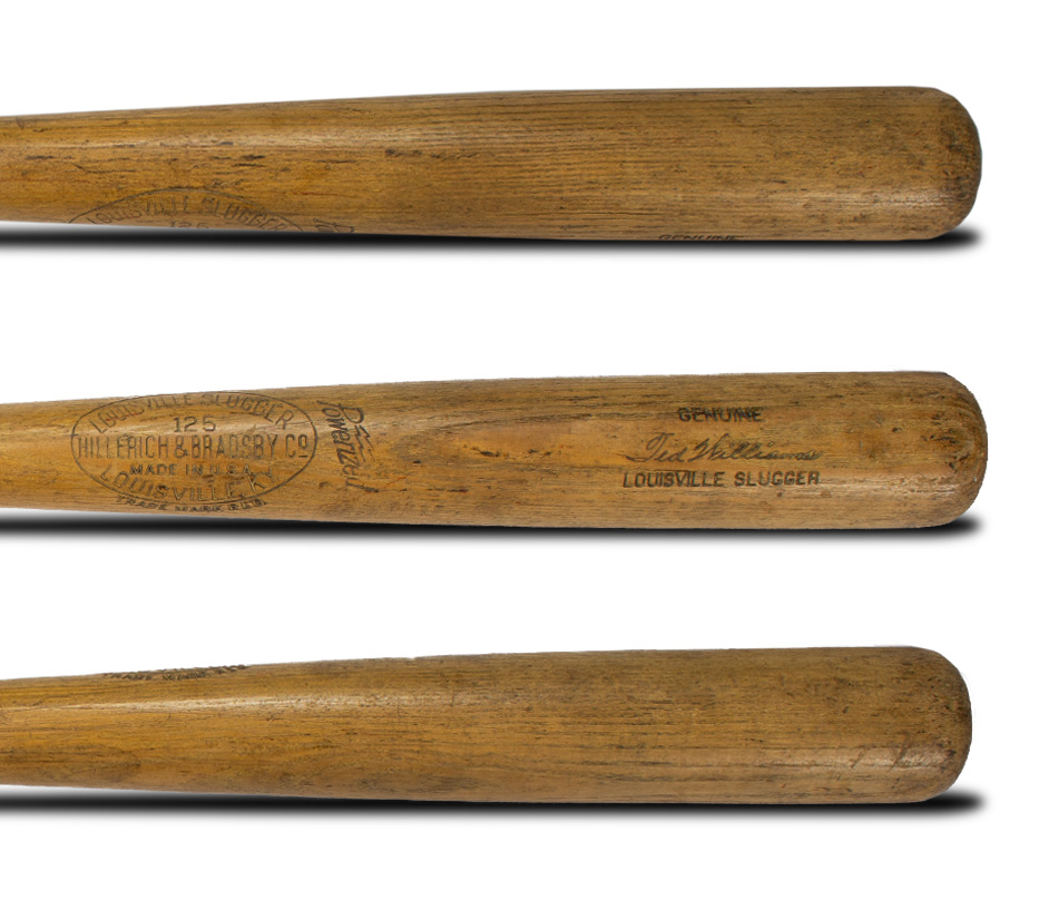 ted williams game used bat