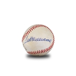 Ted Williams & Bill Terry Dual Signed & Inscribed ONL Baseball (JSA LOA)