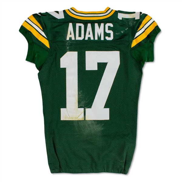 Davante Adams Photo Matched 11/6/2017 Green Bay Packers Game Worn Home Jersey (NFL Auctions)