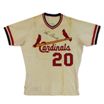 Lou Brock Photo Matched 1978 St. Louis Cardinals Game Worn & Signed Home Jersey (JSA/GF/PM&G 10)