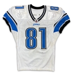Calvin Johnson 2009 Detriot Lions Game Used Road Jersey - PHOTO MATCHED to 4 Games! (Player LOA / Sports Investors LOA)