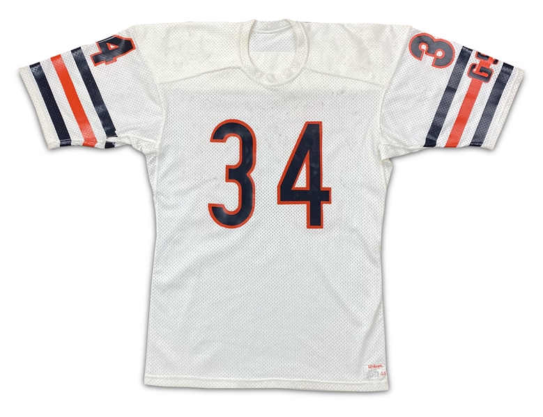 Walter Payton 1984-87 Chicago Bears Game Used Road Jersey - Beautifully Even Extensive Wear, Outstanding Example