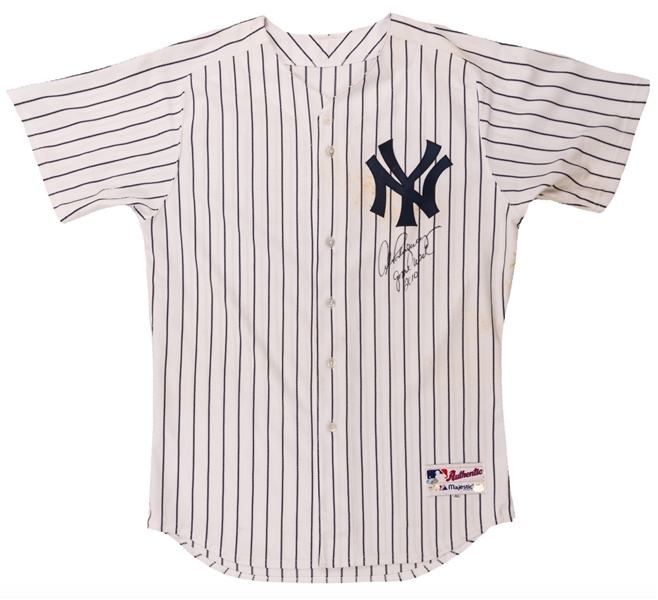 Alex Rodriguez 5/5/2010 New York Yankees Signed Game Worn & Signed Home Pinstripe Jersey - Photo Matched to 2 Games (MLB Auth)