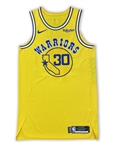 Stephen Curry 2018-19 Golden State Warriors Game Worn Home Throwback Jersey - 35 Points! Photo Matched! (Warriors/Meigray LOA)