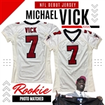 Exclusive Event! Michael Vicks 2001 NFL Rookie Debut Jersey with Meet and Greet Signing + Boys and Girls Club Donation! Photo Matched by RGU