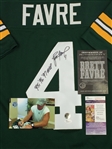 Brett Favre Autographed & MVP Inscribed Green Bay Packers Replica Jersey (Favre & JSA COA)