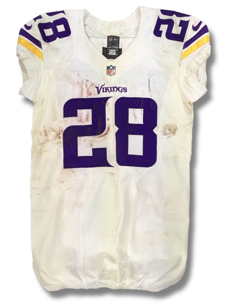 Adrian Peterson 2013 Minnesota Vikings Game Worn Jersey (NFL Auctions Sticker, Meigray LOA)