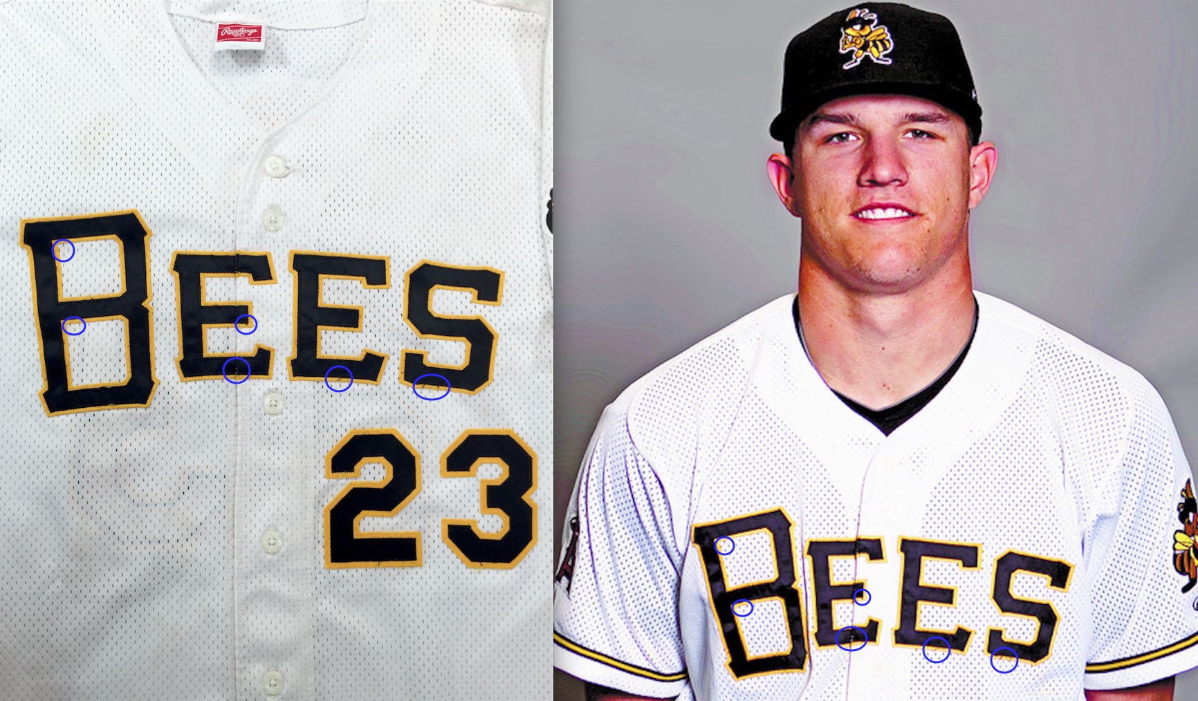 Mike Trout Angels Autographed Signed Salt Lake City Bees Jersey MLB