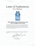 Carmelo Anthony 2003-2004 Game Used Denver Nuggets Away Jersey (Rookie Season)