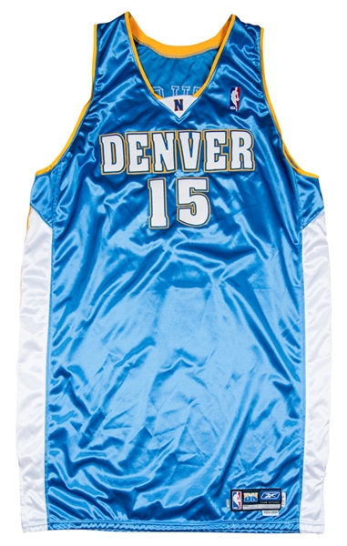 Carmelo Anthony 2003-2004 Game Used Denver Nuggets Away Jersey (Rookie Season)