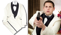 Jonah Hill 21 Jump Street Screen Worn Costumes - Tuxedo/Final Scene & Stab Shirt/Party Scene