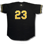 Mike Trout Game Worn Salt Lake BEES Minor League Black Jersey (Photo-Matched, Tremendous Use, Team LOA)
