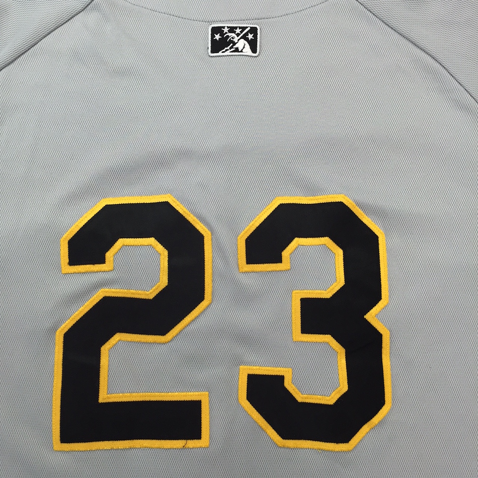 Lot Detail - Mike Trout Game Worn Salt Lake BEES Minor League Grey Jersey  (Great Use, Team LOA)