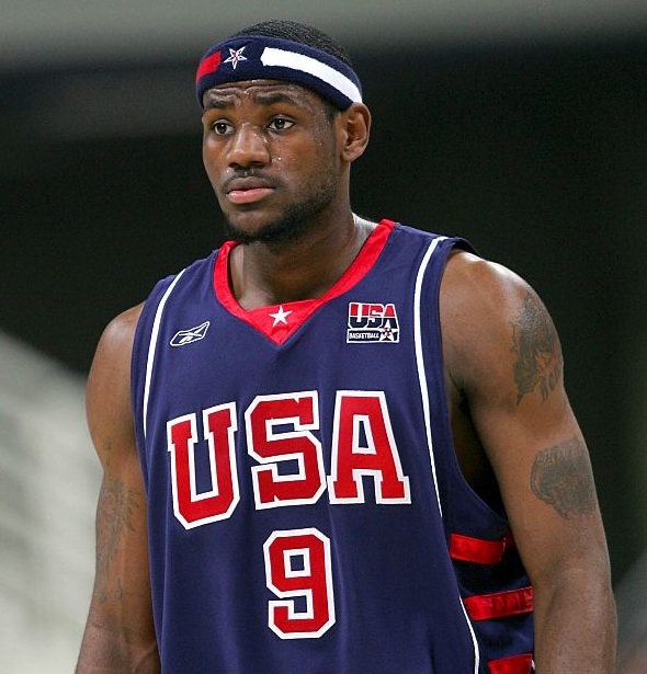 Lot Detail - LeBron James 2004 Team USA Olympics Game Worn Navy Jersey  (Apparent Use, Grey Flannel LOA)