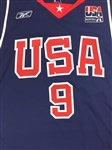 LeBron James 2004 Team USA Olympics Game Worn Navy Jersey (Apparent Use, Grey Flannel LOA)