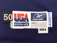 LeBron James 2004 Team USA Olympics Game Worn Navy Jersey (Apparent Use, Grey Flannel LOA)