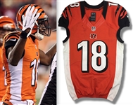 AJ Green 2015 Cincinatti Bengals Game Worn Jersey (Infinite Auctions Photo-Match LOA, Bengals Pro Shop Tag)