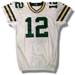 Aaron Rodgers 2015 Green Bay Packers Game Worn Jersey (Meigray LOA, Unwashed)