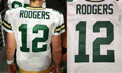 Aaron Rodgers 2015 Green Bay Packers Game Worn Jersey (Meigray LOA, Unwashed)