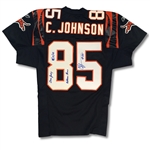 Chad Johnson 2003 Cincinnati Bengals Game Worn & Autographed Jersey - 130yds, 82yd TD! (C. Johnson LOA)