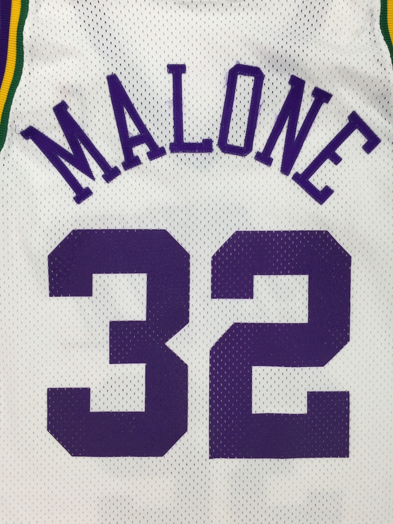 Lot Detail - Karl Malone 1997-98 Utah Jazz Game Worn NBA FINALS Jersey  (Consigned by Former Jazz Employee)