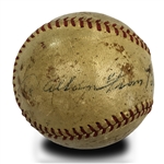 Babe Ruth Autographed Official Baseball - Clean Signature (Full PSA LOA)