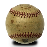 Babe Ruth Autographed Official Baseball - Clean Signature (Full PSA LOA)