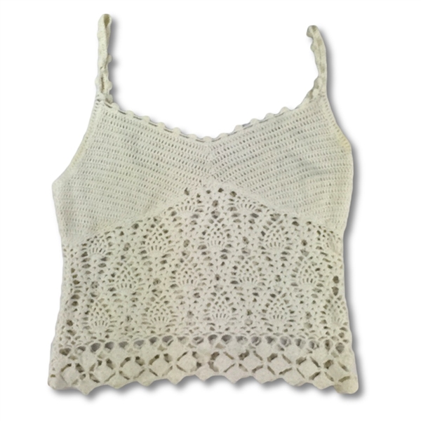 Lot Detail - Britney Spears Personally Owned and Worn White Crochet Top