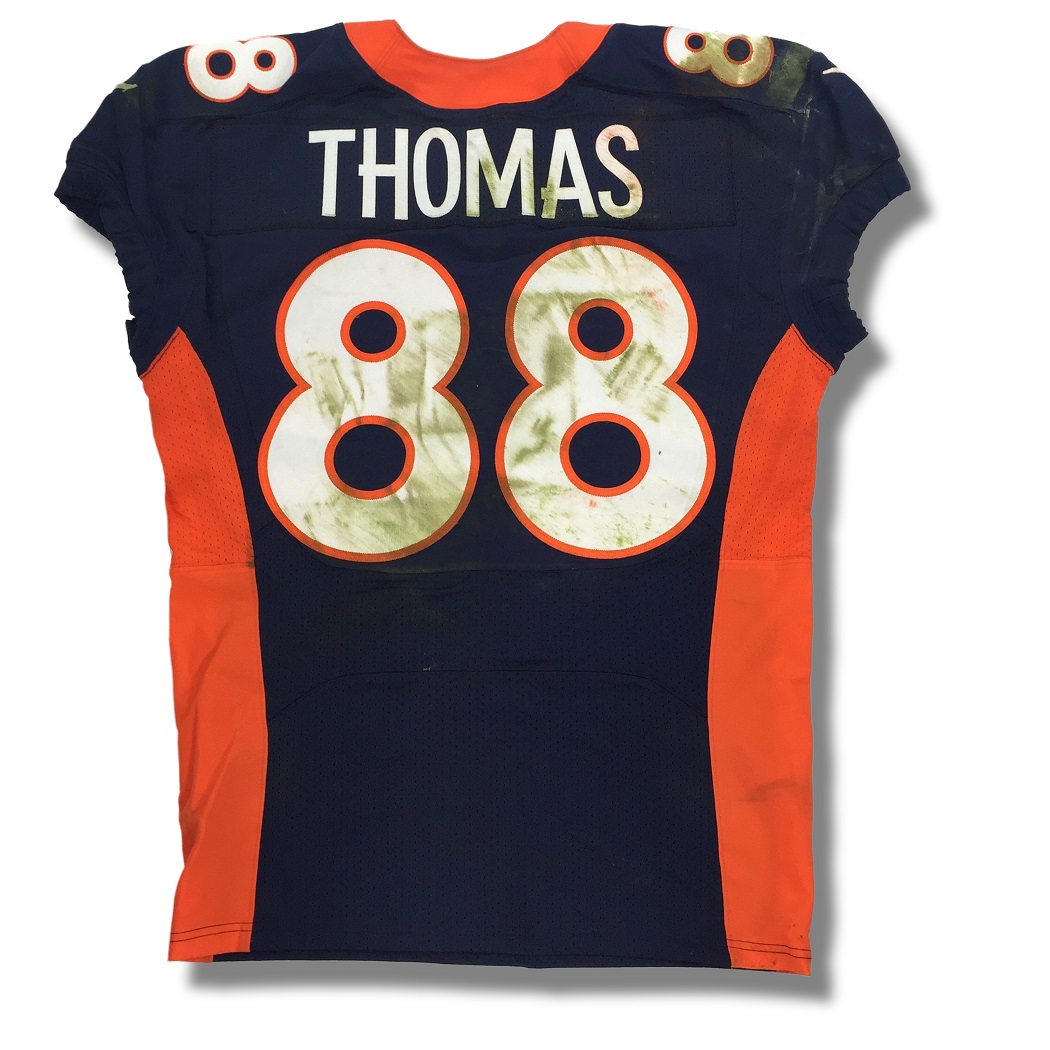 Lot Detail - Demaryius Thomas 2015 Game Worn Denver Broncos Jersey (Broncos  COA, Photo-Matched, Exceptional Wear)