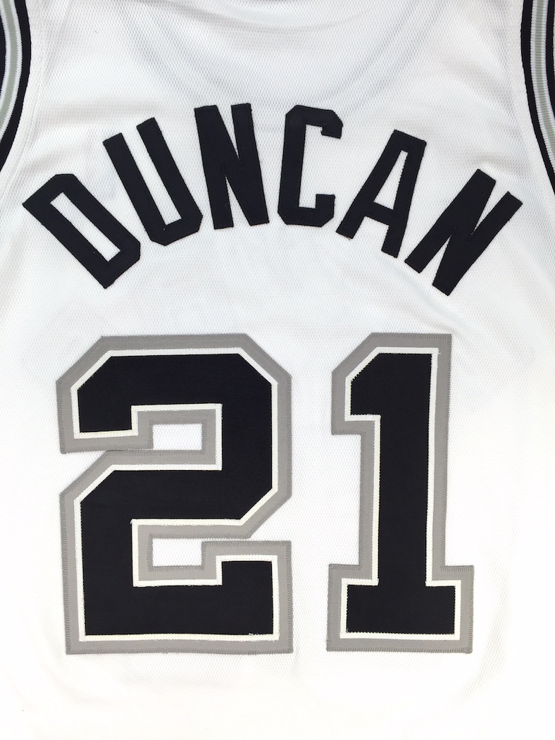 Lot Detail - 2004-05 Tim Duncan San Antonio Spurs NBA Finals Game-Used Home  Jersey (Championship Season • Finals MVP)